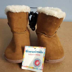 3/$20 Garanimals Infant Boots Brown White Faux Fur |Size: 4